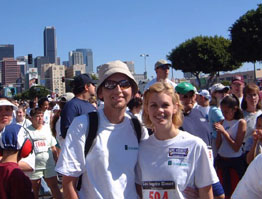 James and Rachel at the L.A. Marathon